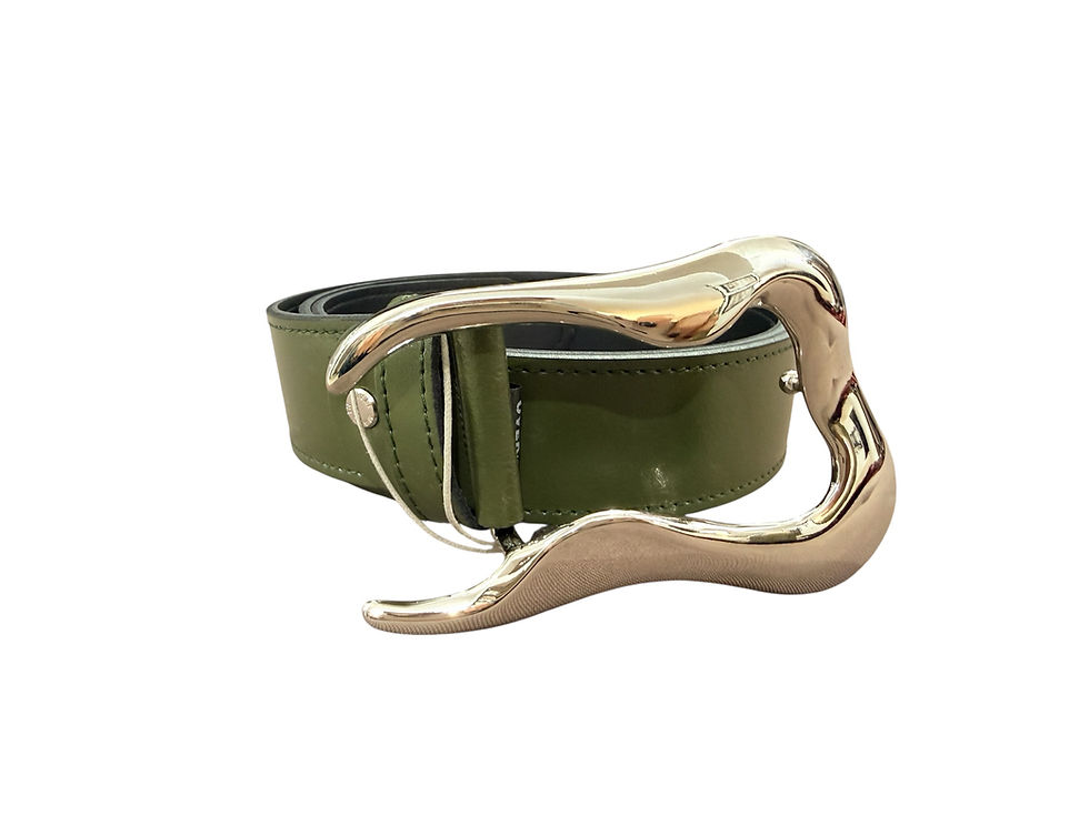 Miniatura: Cintura alta con fibbia grande OVERD