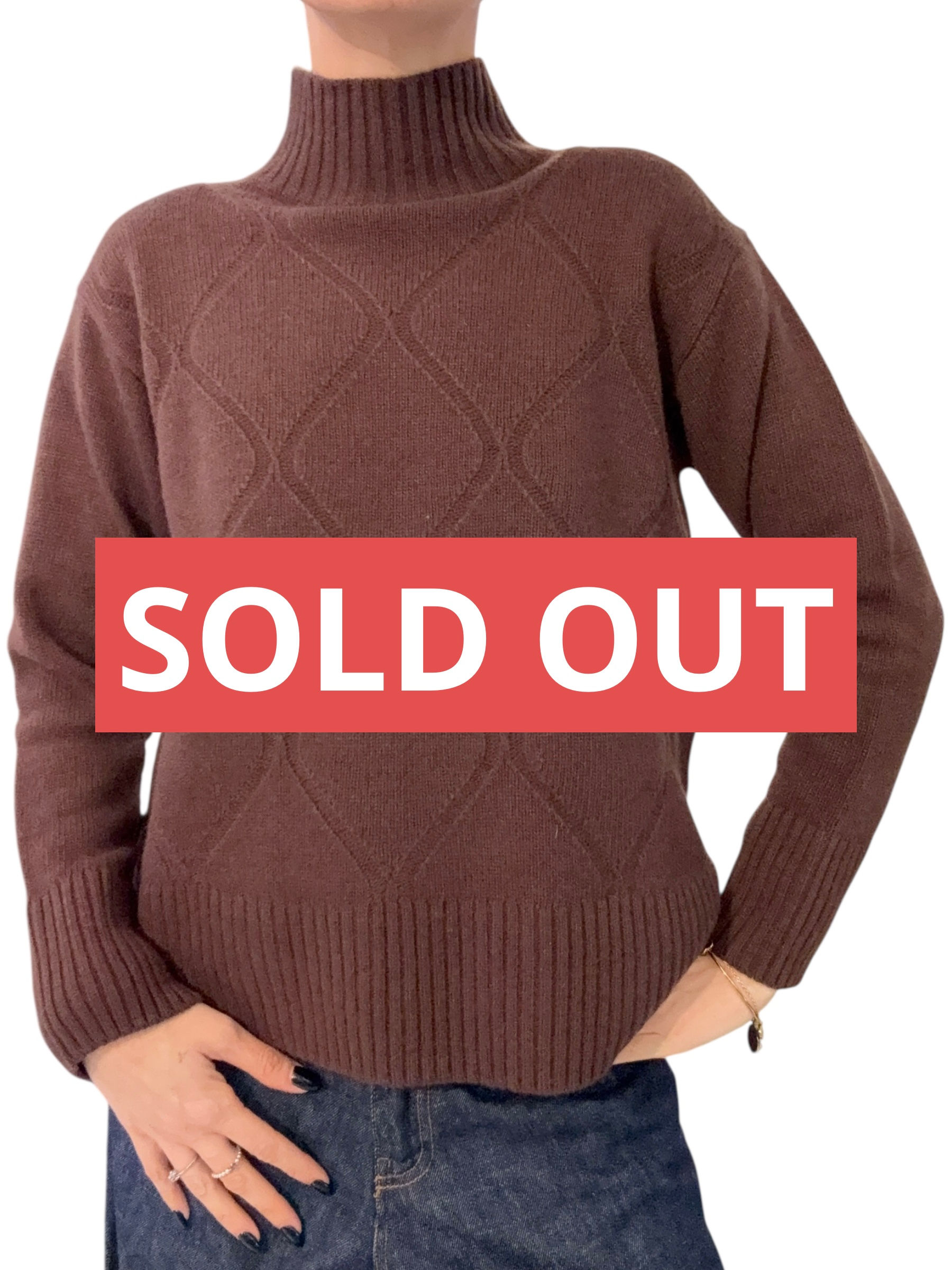 Maglia con rombi 40321 BIANCOEBLU