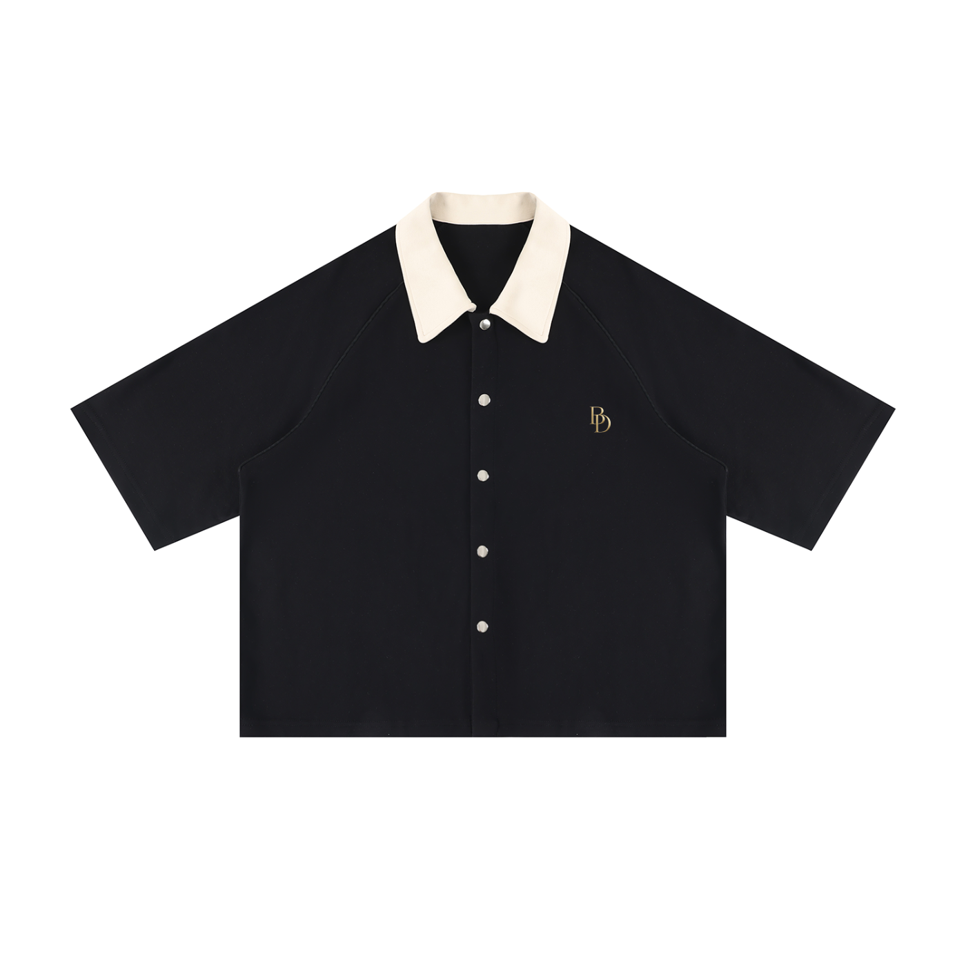 Unisex Color Block Boxy Short Sleeve Shirt