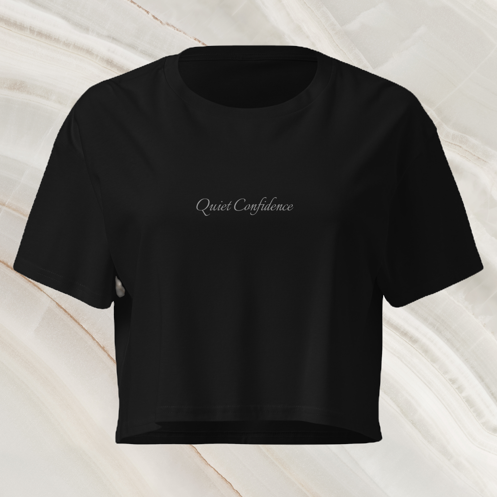 Burgess District "Quiet Confidence" Women’s Crop Top