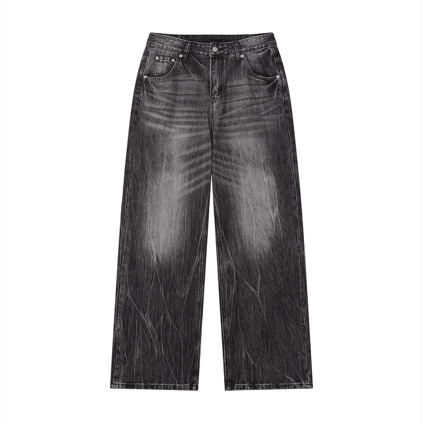 Men’s Burgess District Vintage Wash Wide Leg Jeans