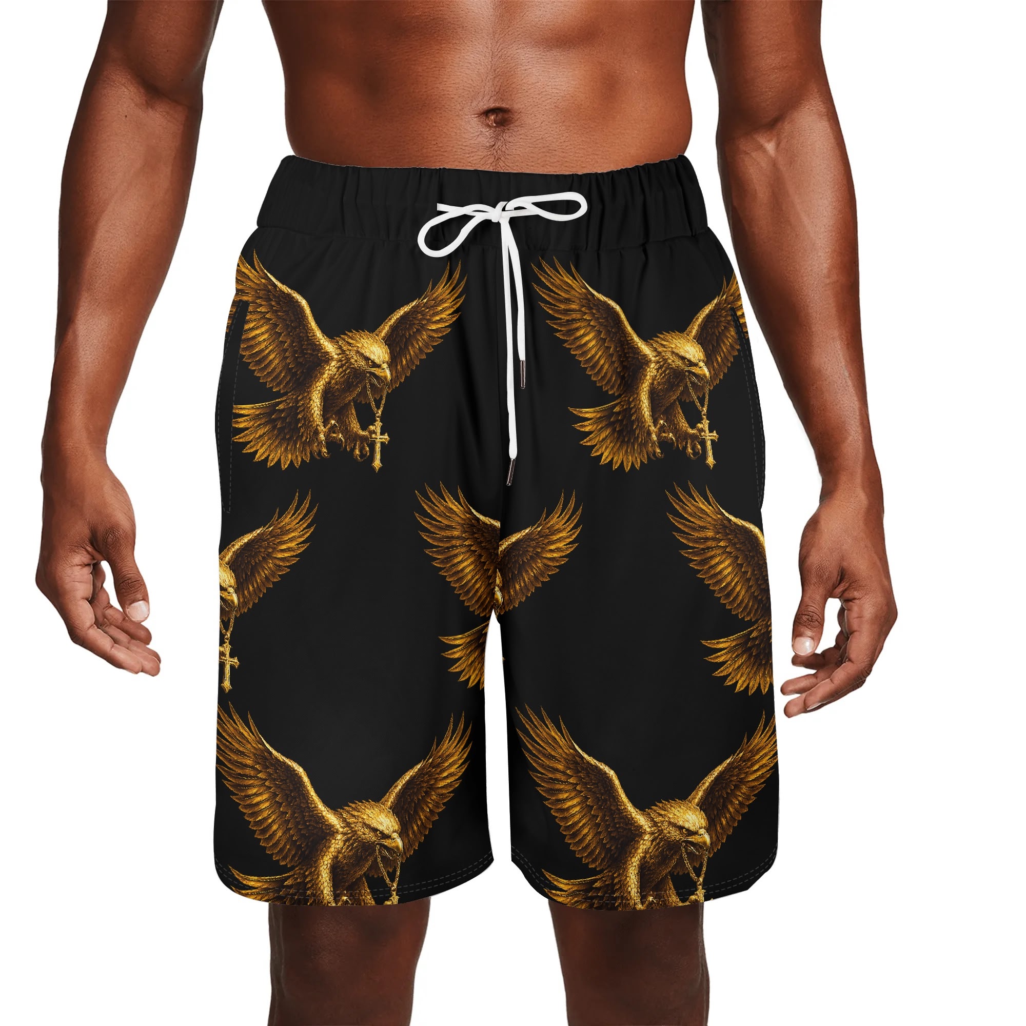 Burgess District "Golden Eagle" Swim Trunks