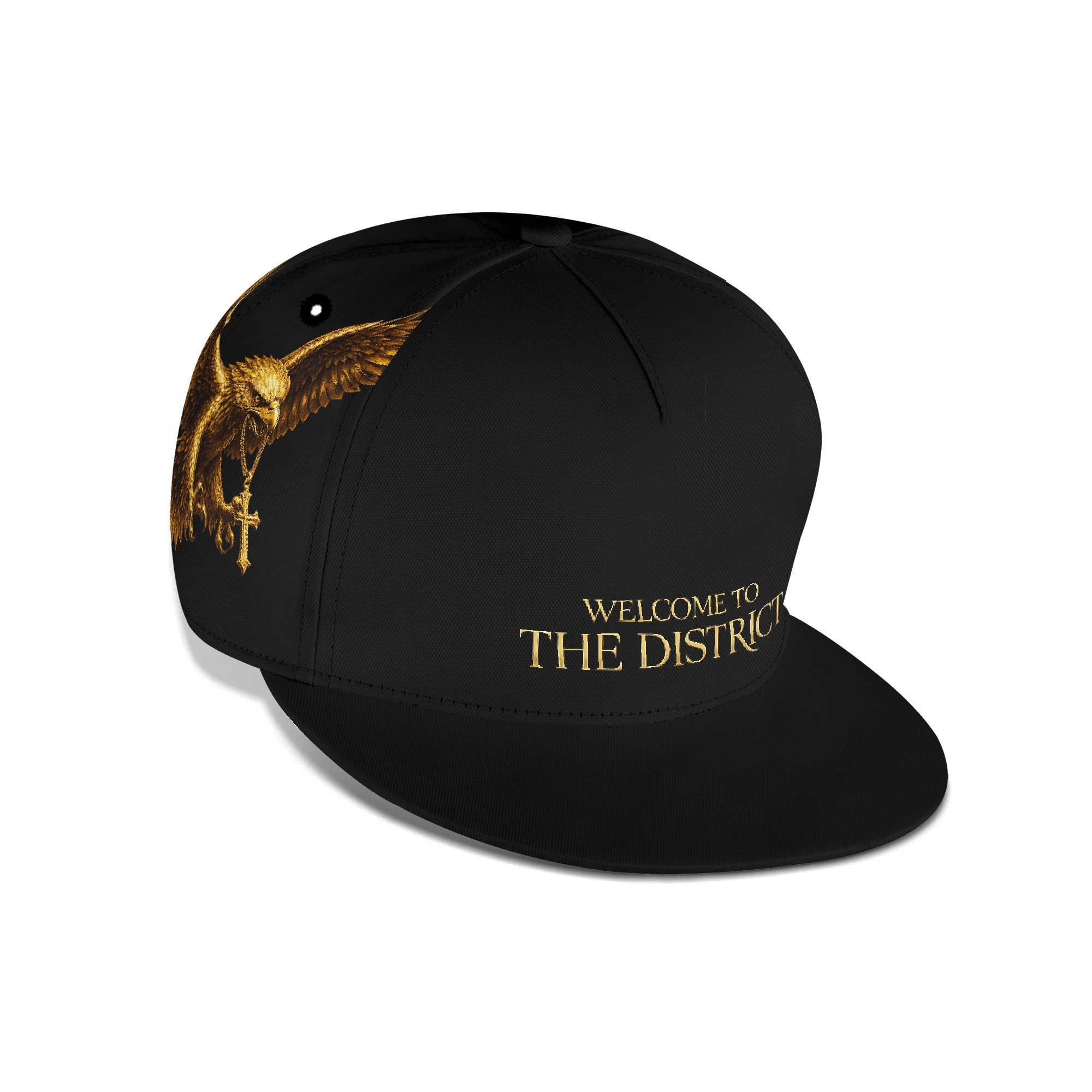 Burgess District "Welcome to The District - Eagle" Snap Back Hat - Black