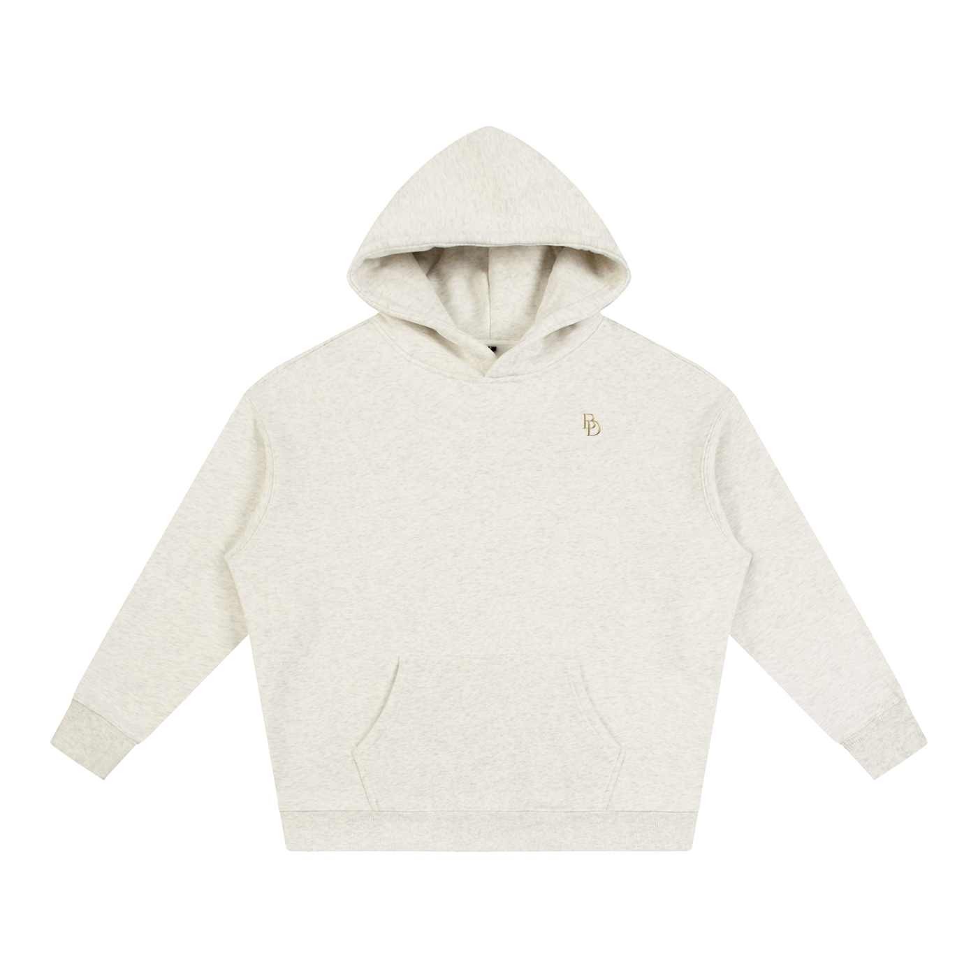Oversize Fleeced Hoodie - Oat Gray