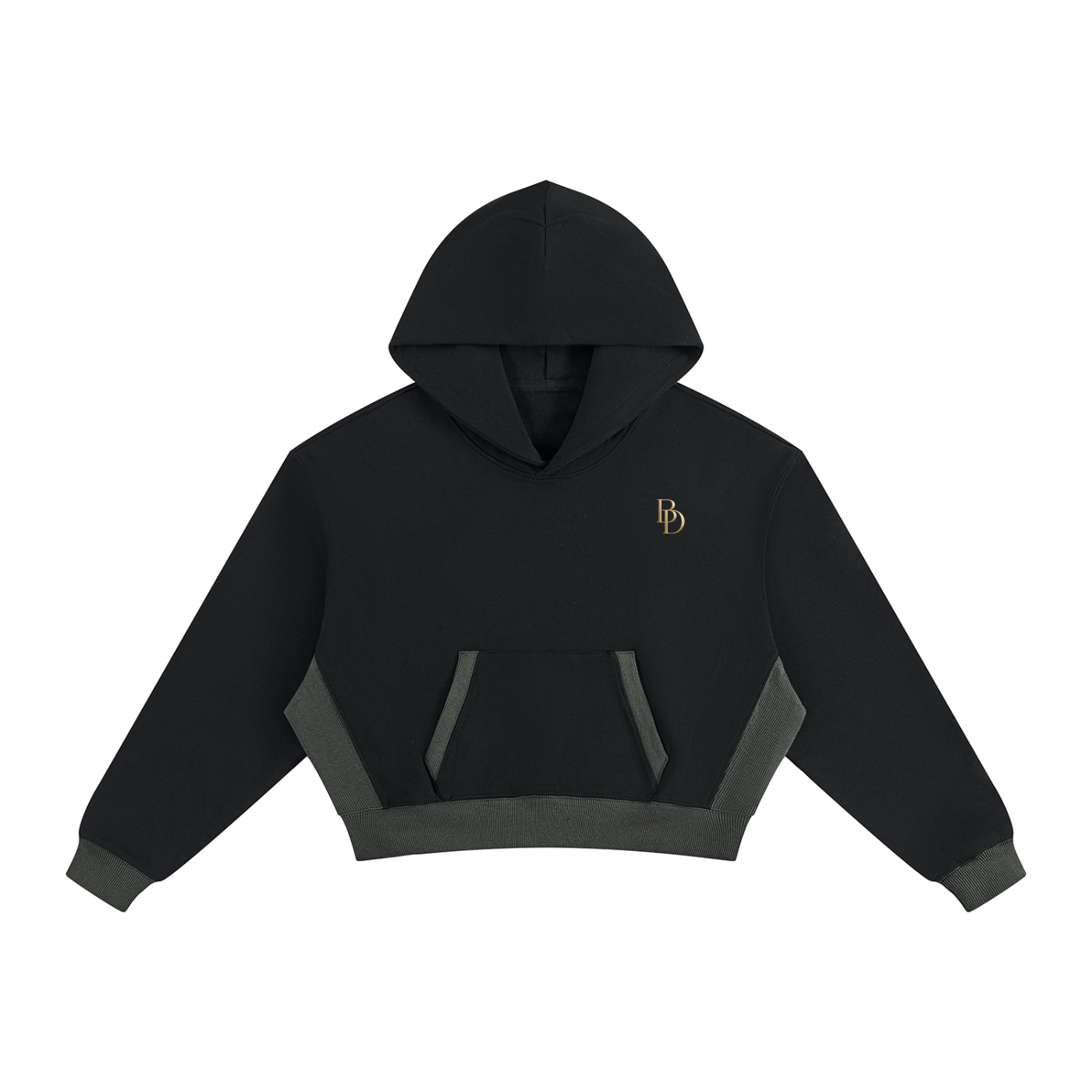 Women’s Color Block Hoodie - Black