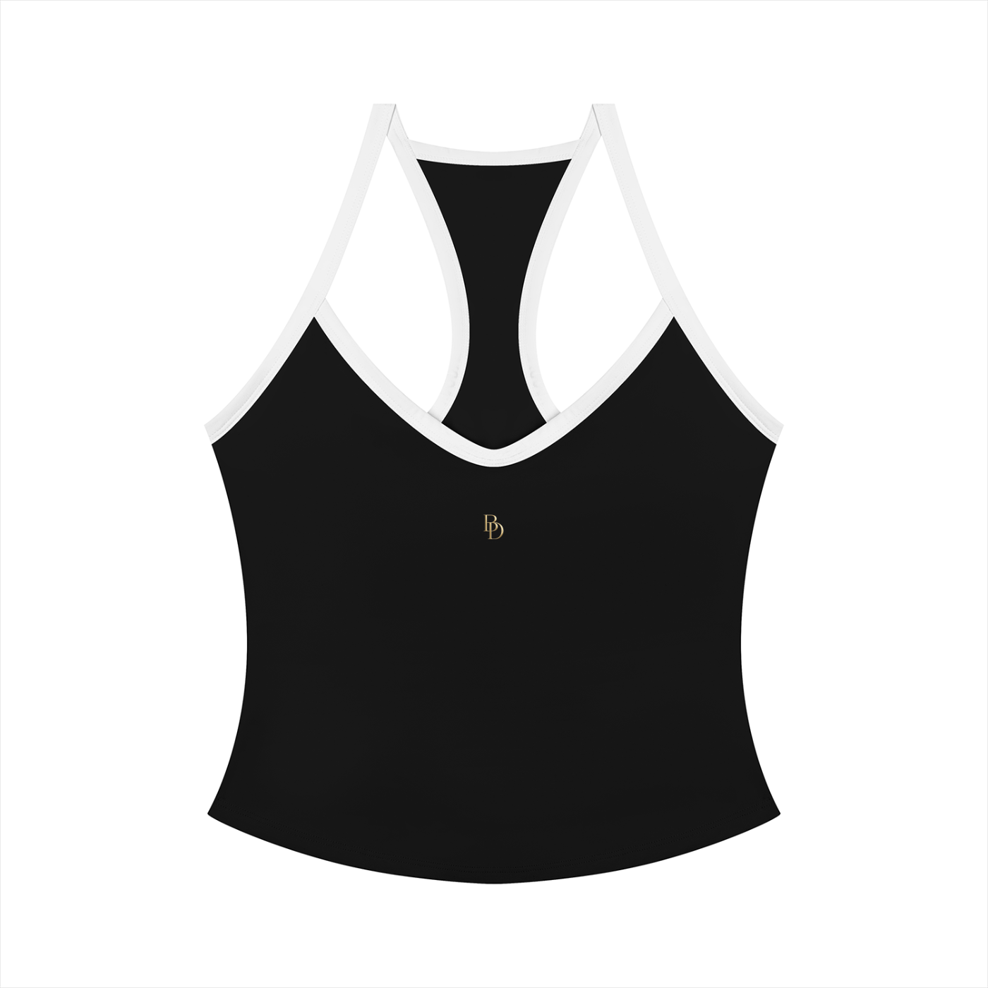 Burgess District Women’s Color Block Yoga Tank Top - Black