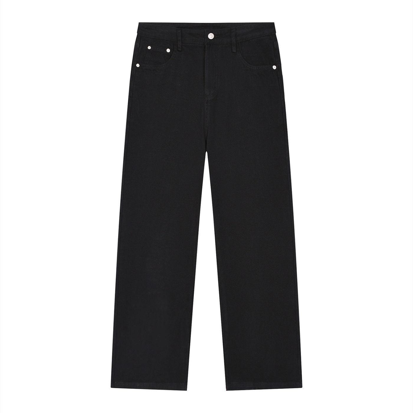 Burgess District Men’s Vintage Wash Straight Leg Jeans - Black