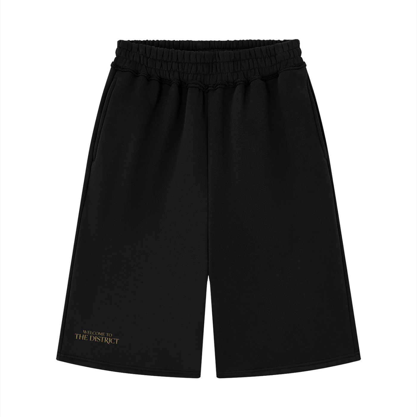 Unisex Raw Edge Fleece Shorts