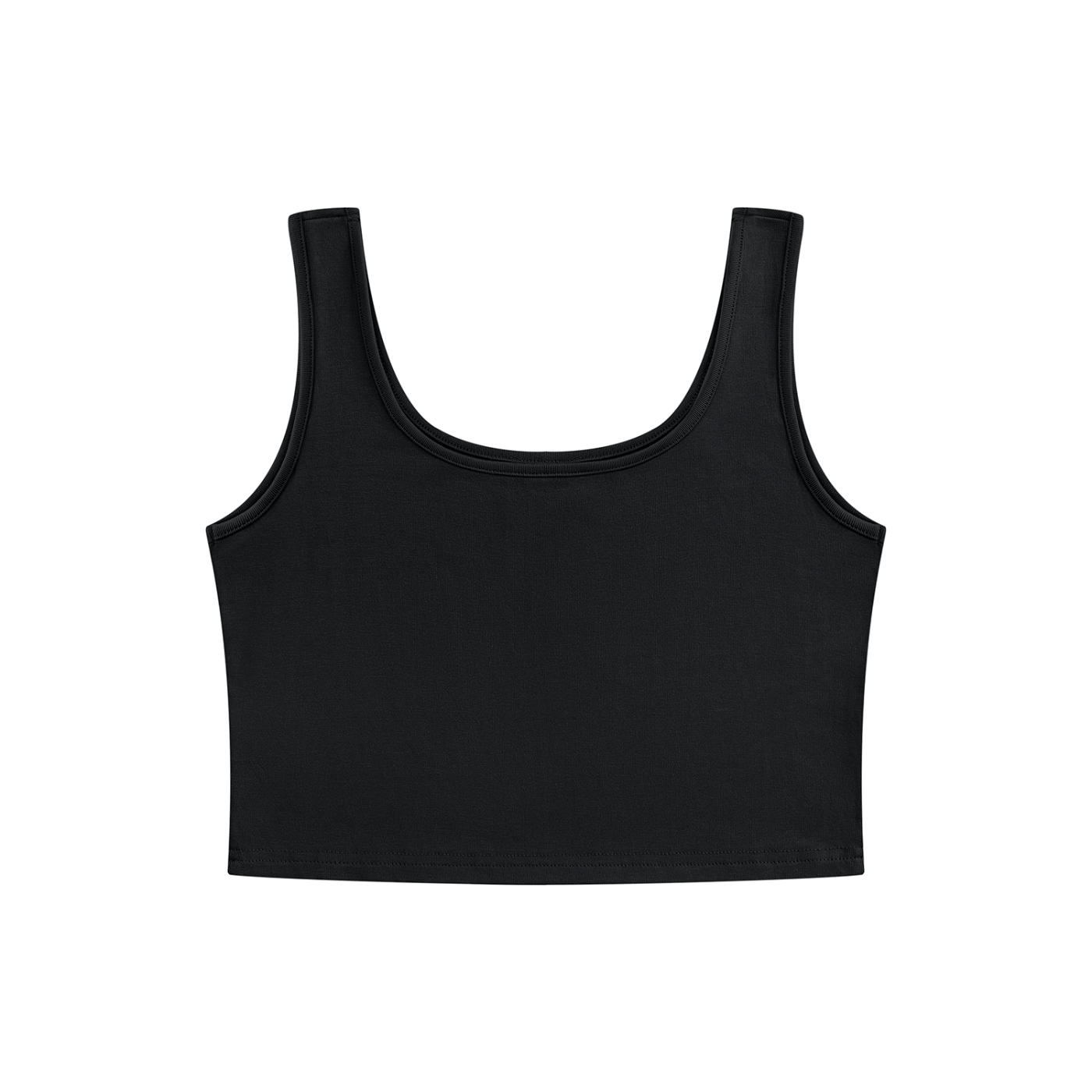 Women's Cropped Tank Top - Black