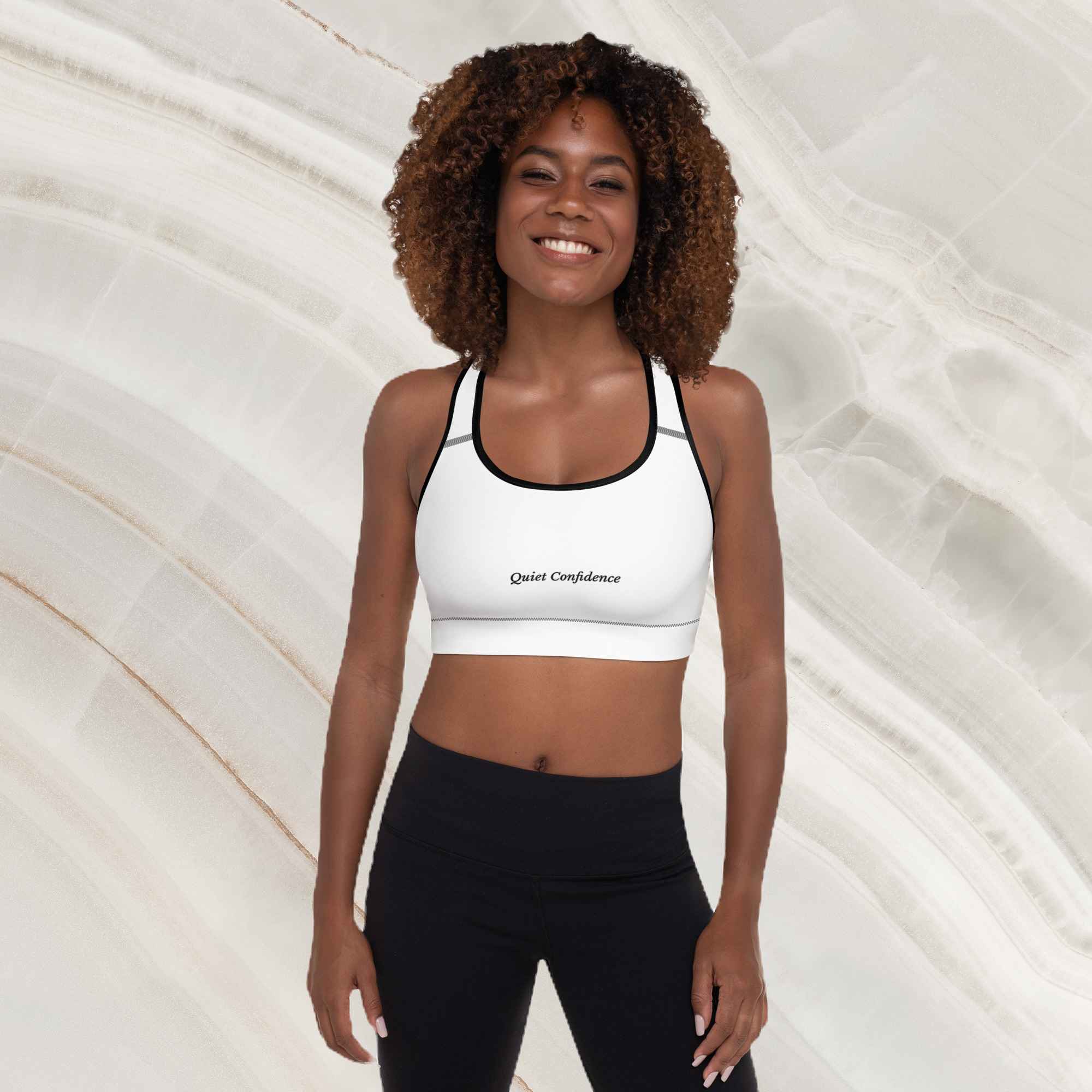 Burgess District "Quiet Confidence" Women's Padded Sports Bra