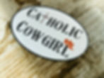 Catholic Cowgirl Sticker
