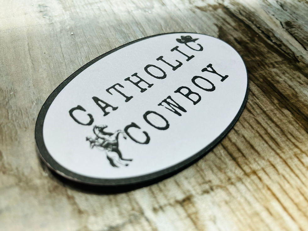 Thumbnail: Catholic Cowboy Sticker