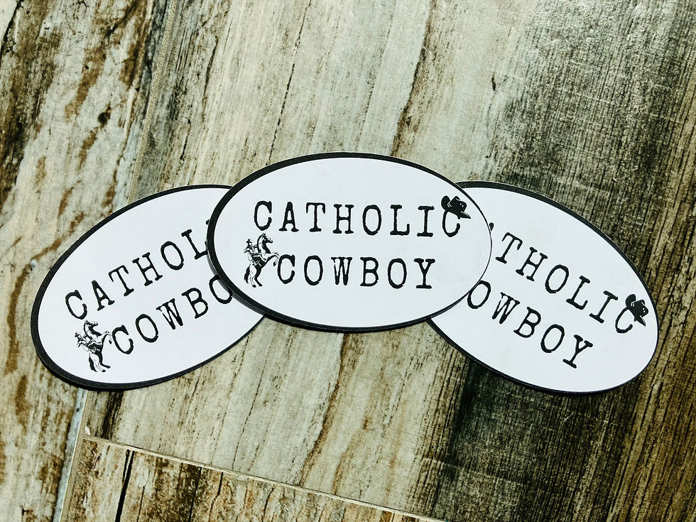 Thumbnail: Catholic Cowboy Sticker