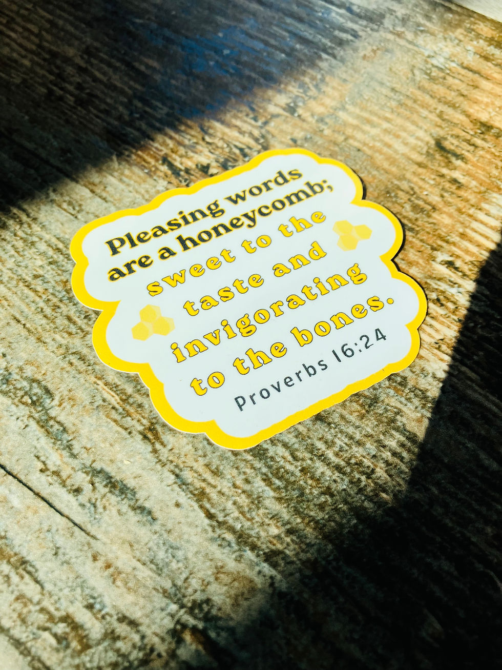 Thumbnail: Pleasing Words Are a Honeycomb Sticker