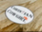 Christian Cowgirl Sticker