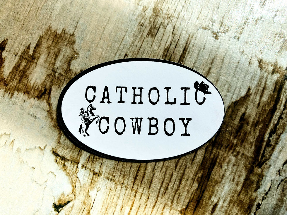 Thumbnail: Catholic Cowboy Sticker
