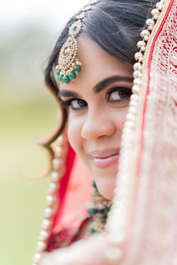 South Asian hair and makeup
