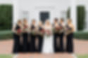 bride and bridal party after hair and makeup