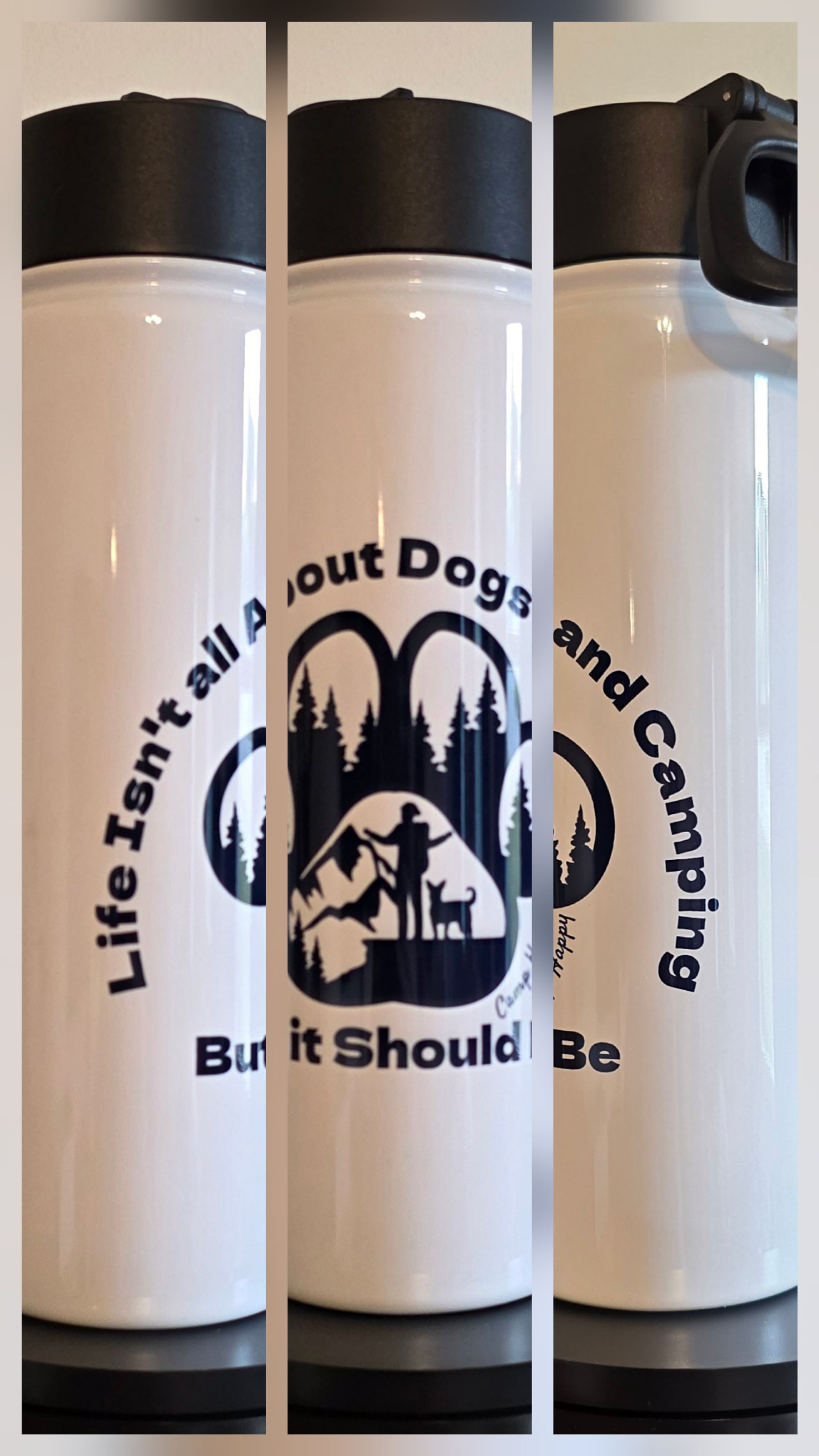 22oz Sport Water Bottle w/Straw