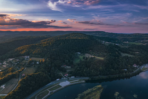 Jezioro Czchowskie z drona