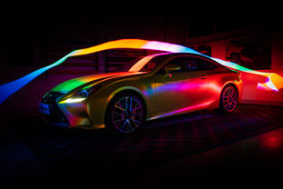 Lexus RC - malowanie światłem  sesja motoryzacyjna