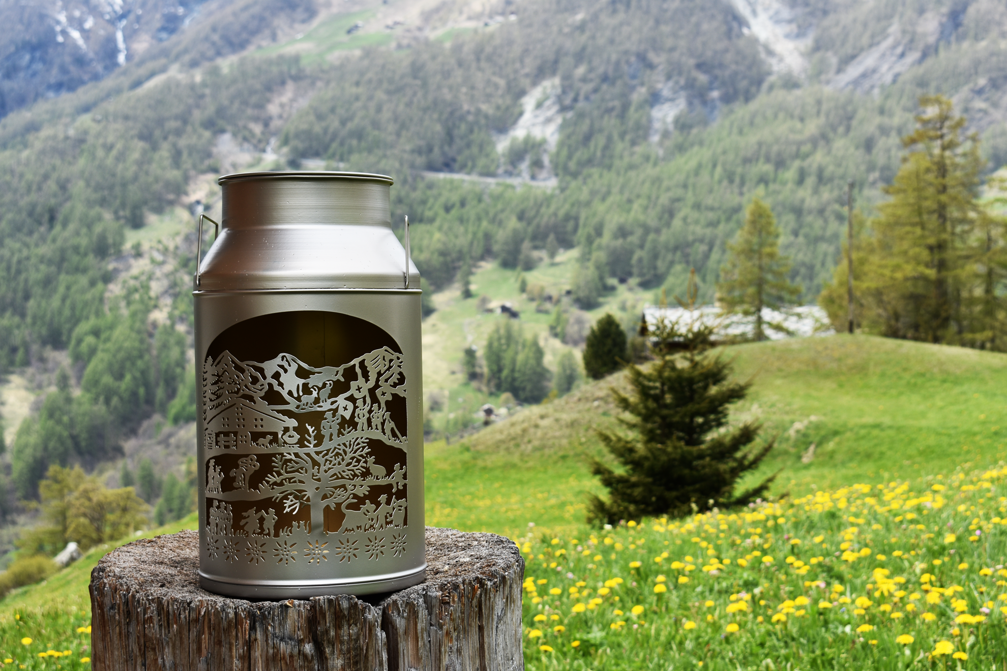 Milch-Kanne silber