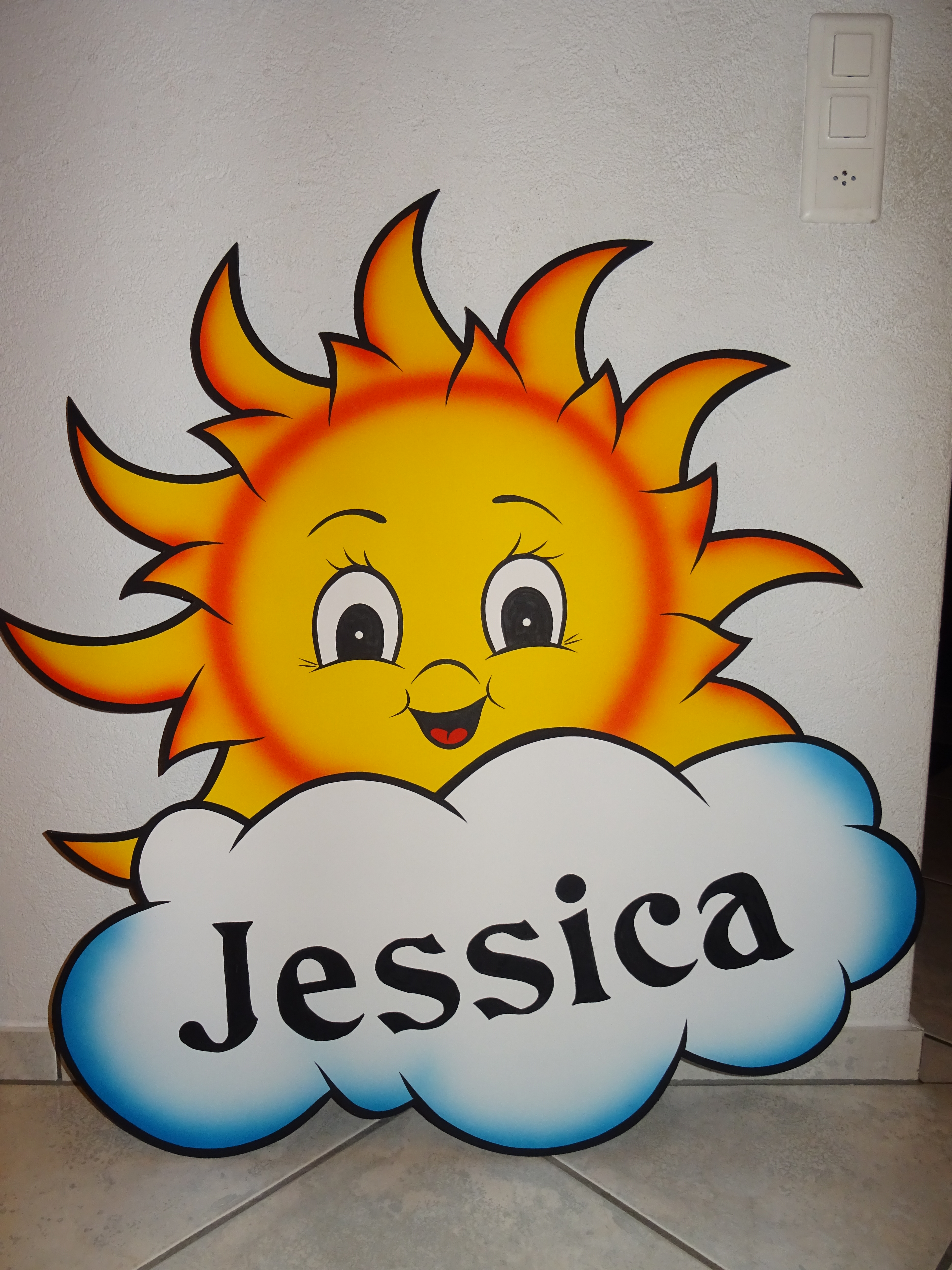 Sonne mit Wolke