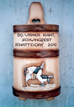 Schirmständer, Motiv relief, farbig