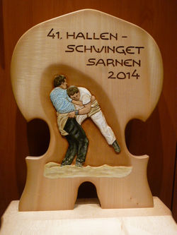 Stabelle, Schwingerpaar relief, farbig