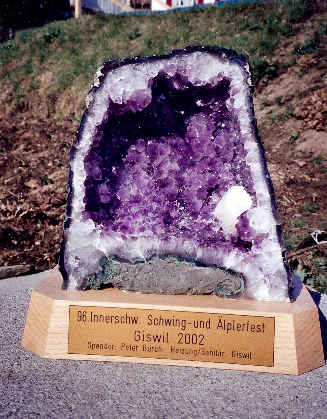 Amethyst auf Sockel