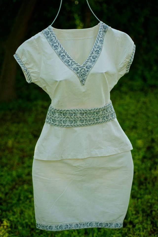 Vestidos de manta con bordados