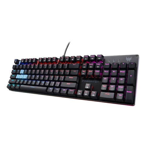 Black Acer Predator Aethon 303 gaming keyboard designed for fast and responsive keystrokes.