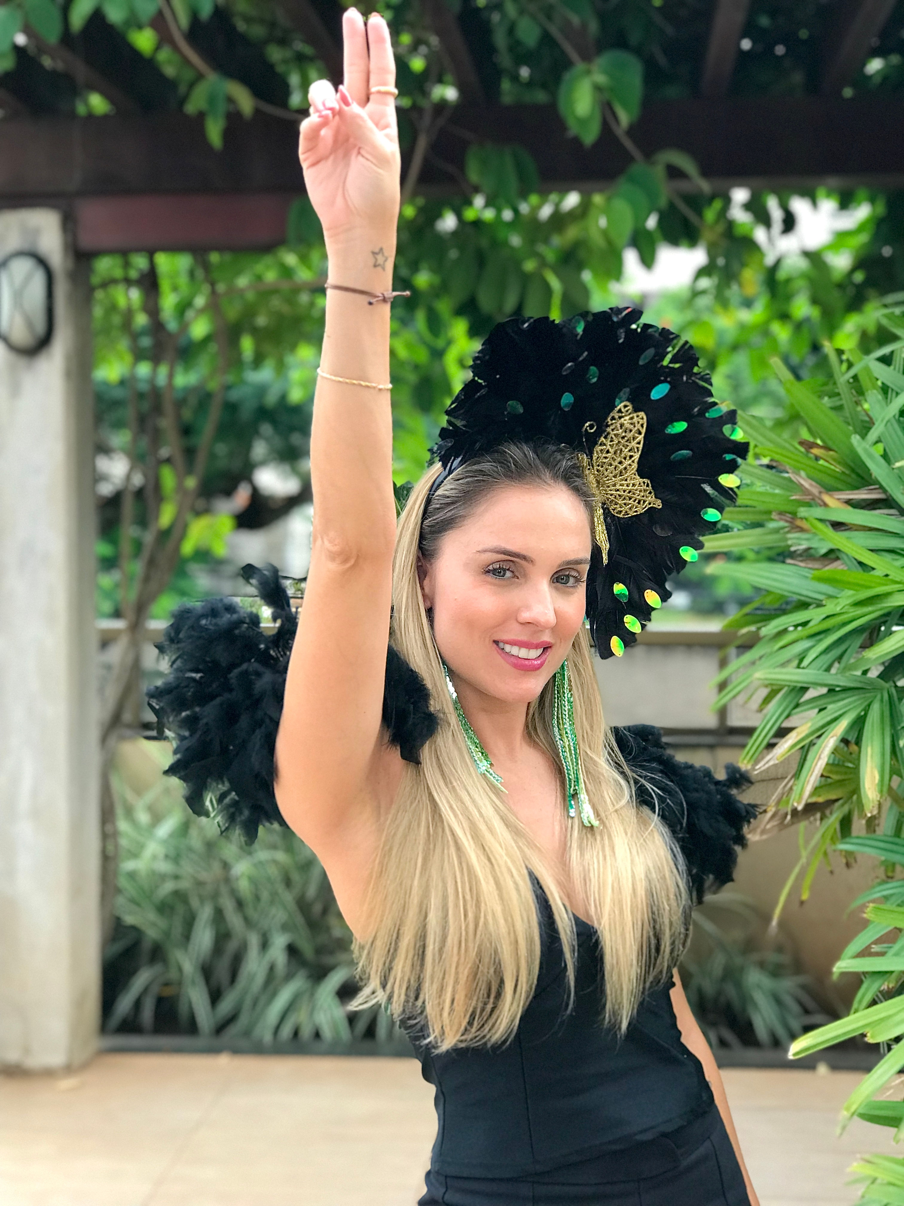 Tiara Carnaval Penas Pretas