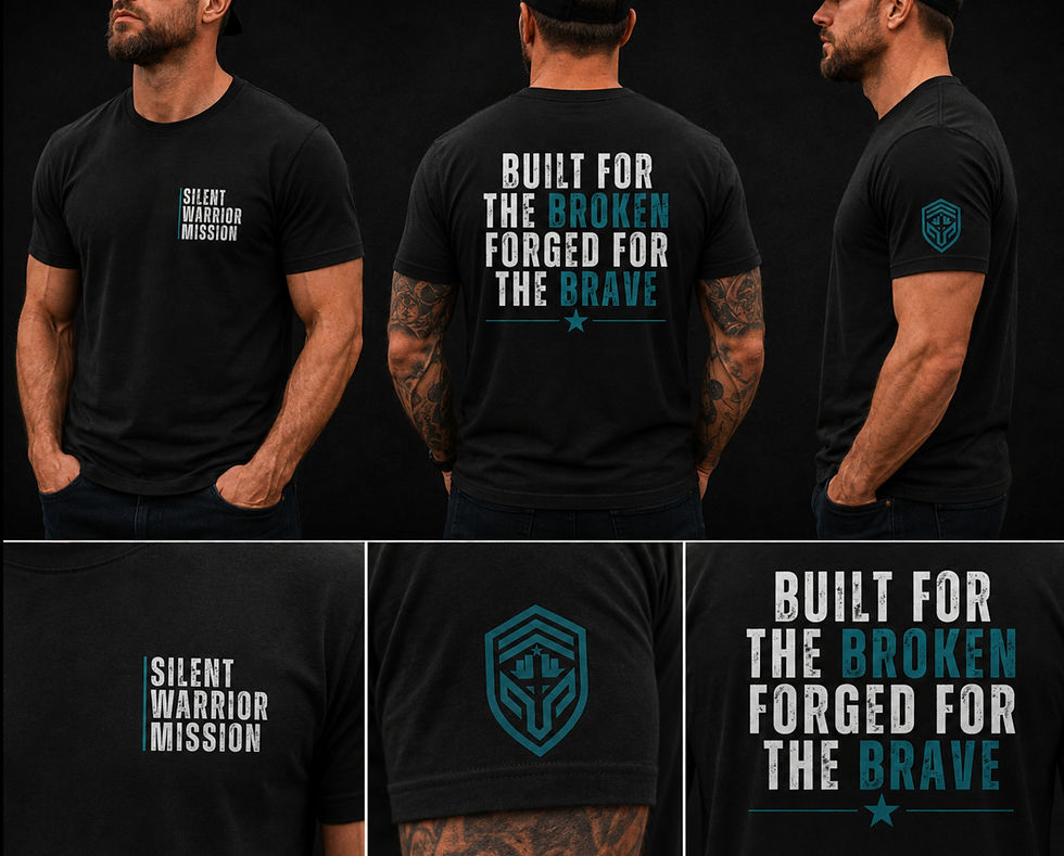 Thumbnail: Founders Edition Built for the Broken. Forged for the Brave. T-Shirt