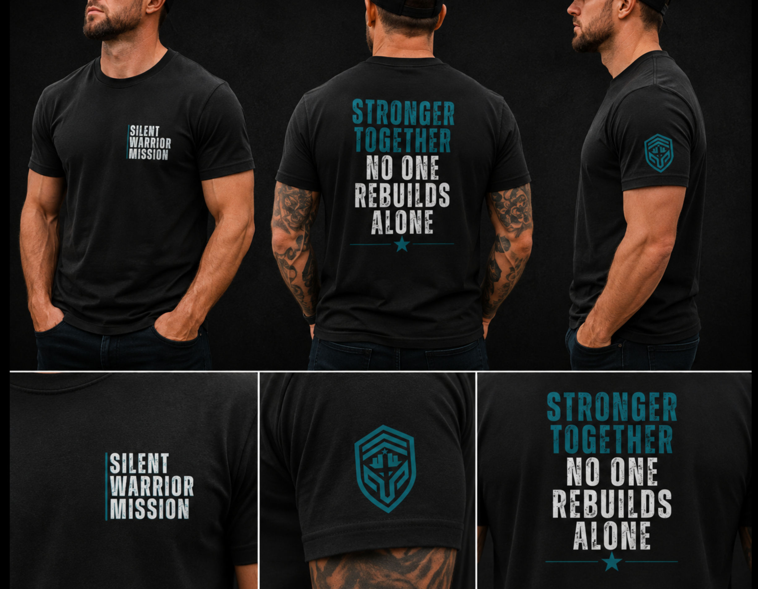 Founders Edition Stronger Together. No One Rebuilds Alone. T-Shirt