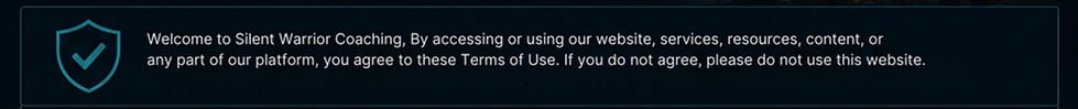Silent Warrior Mission Terms of Use 