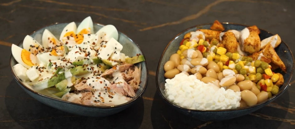 Meal Prep mexikanischer Couscous Salat oder Thunfisch Couscous Salat