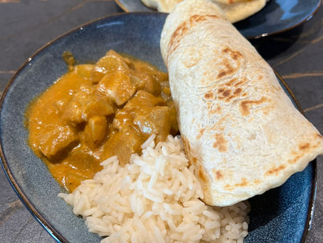 Maledivian Tuna Curry mit Pfannenbrot