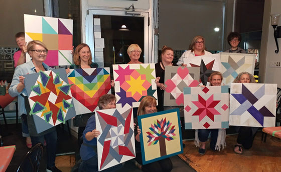 Sip & Dip - Barn Quilt Squares