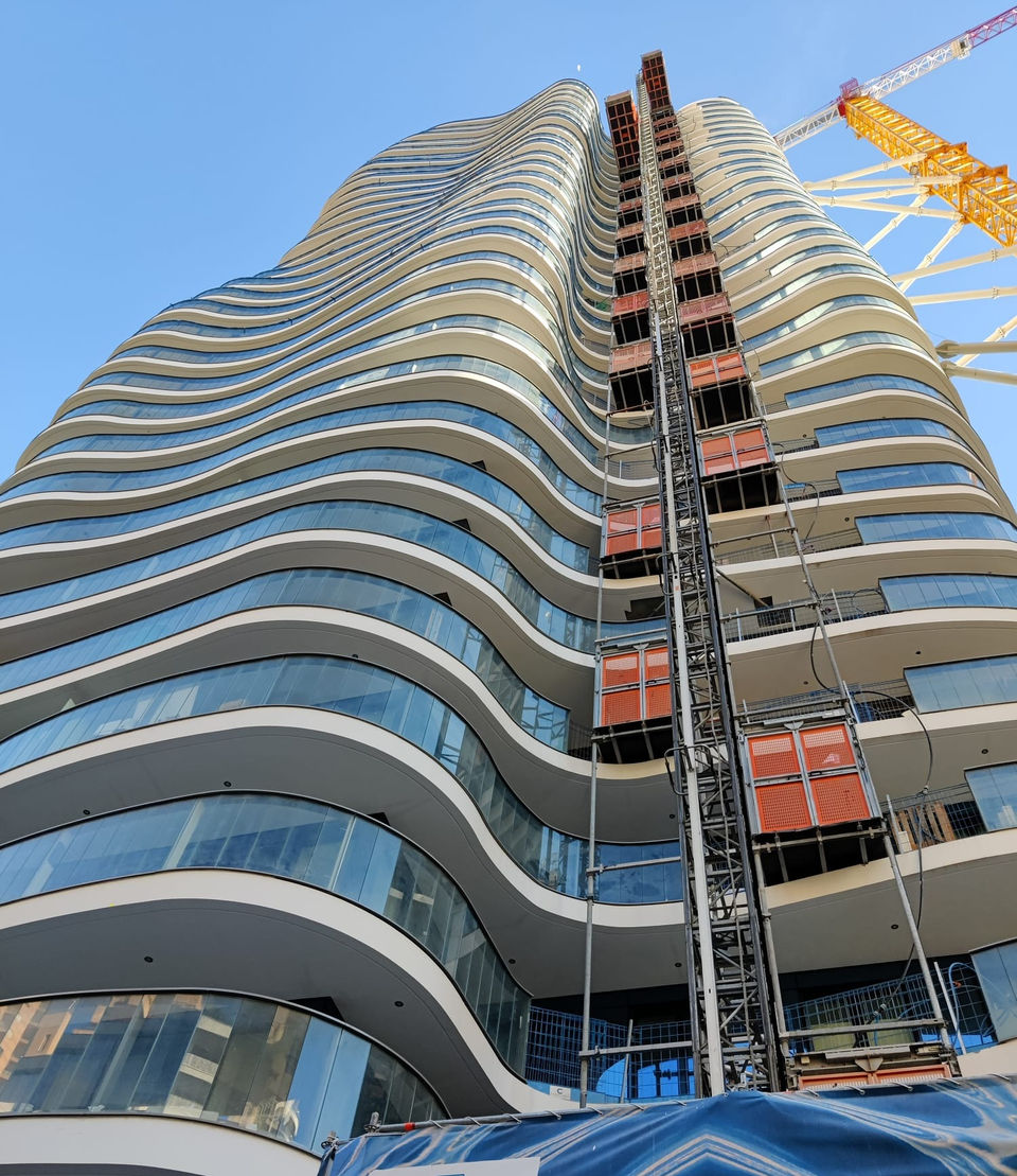 Photo d'un chantier en cours à Monaco.