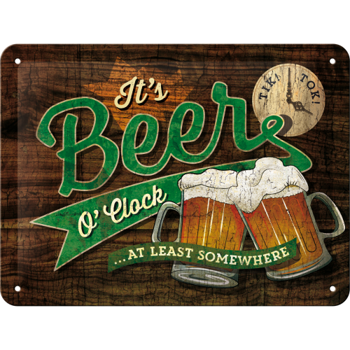 It's beer o'clock