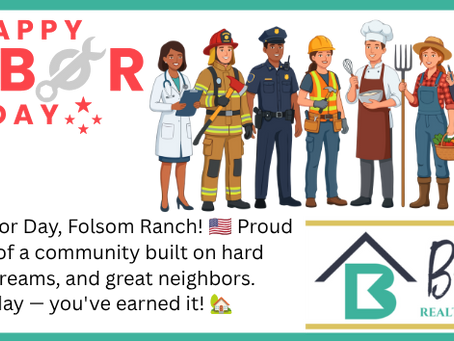 Happy Labor Day, Folsom Ranch! 🇺🇸