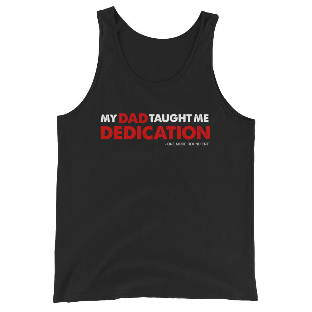 Dad Dedication Tank - Black