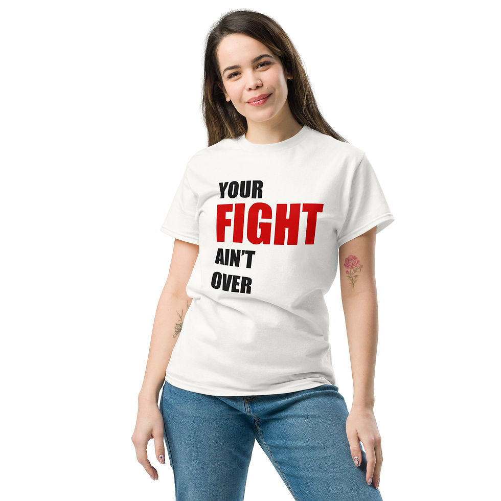 Thumbnail: Your Fight ain’t over Tee - White