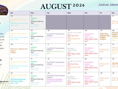 Amherst August Calendar