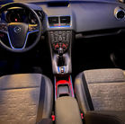 Vue tableau de bord Opel Meriva.