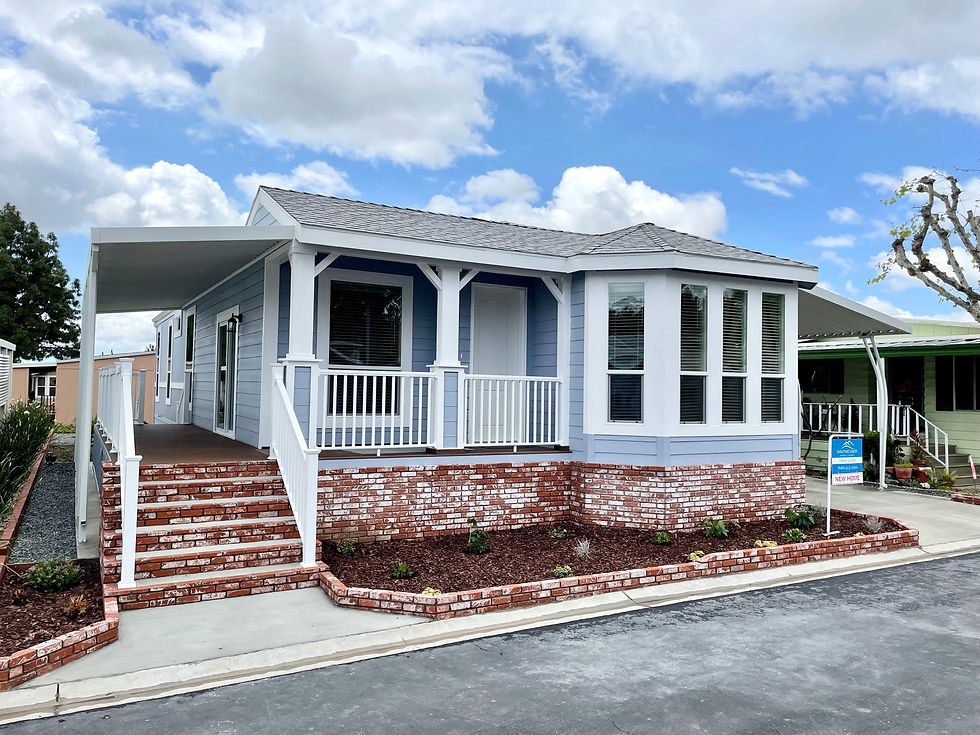 New Manufactured Home in a Mobile Home Park