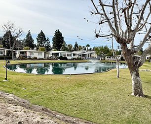 2 bedroom, 2 bath mobile home located on a small lake in Lake Forest, CA