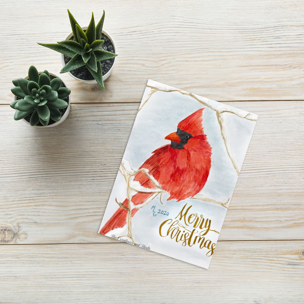 Thumbnail: Cardinal Christmas Card