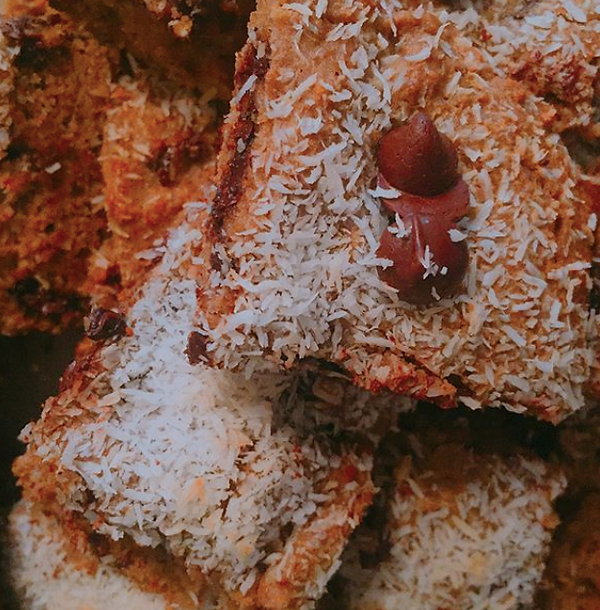 Paleo Coconut and Chocolate Chip Blondie